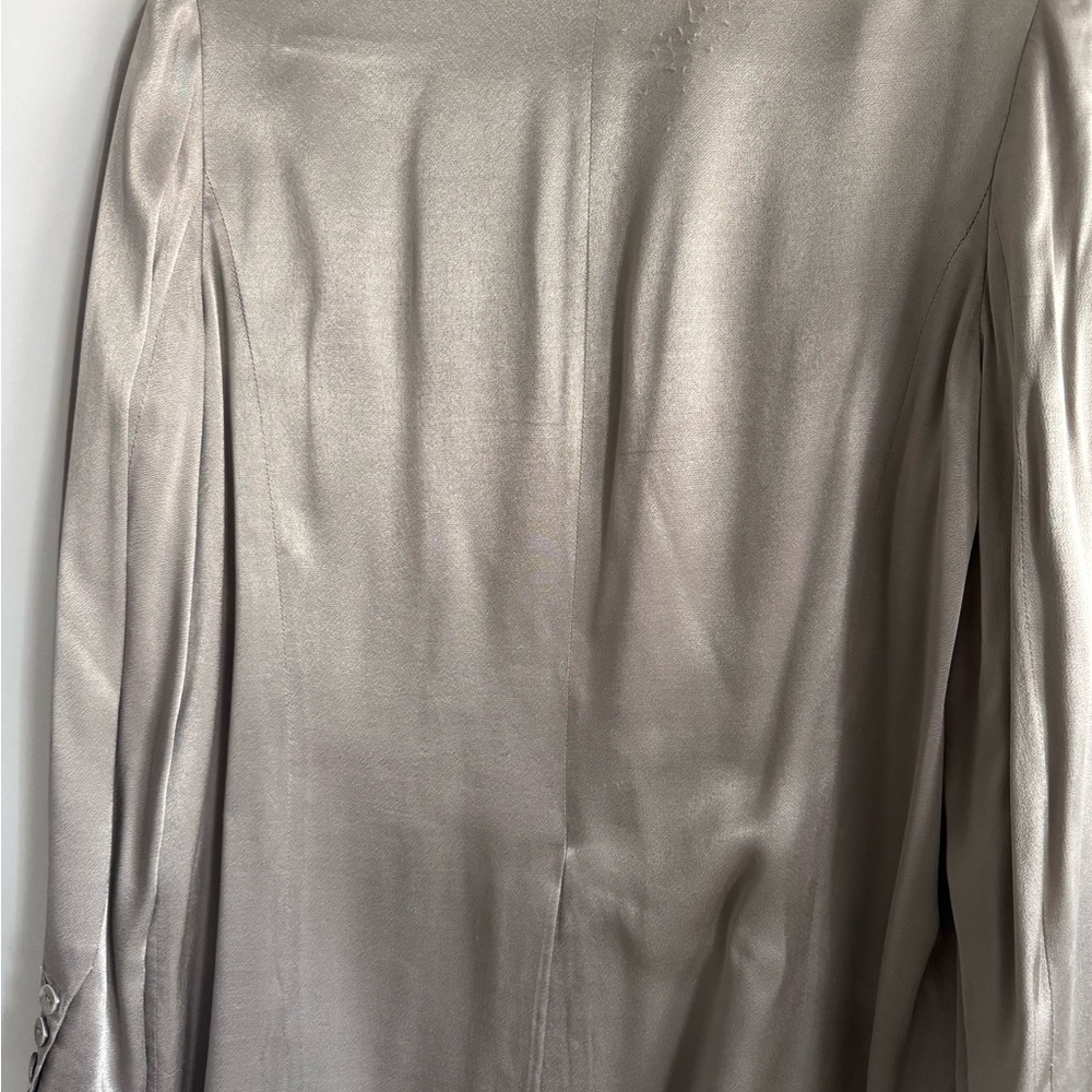 Dissh Kiah Pewter Satin Blazer – Size Small (US 6) - Picture 6 of 6